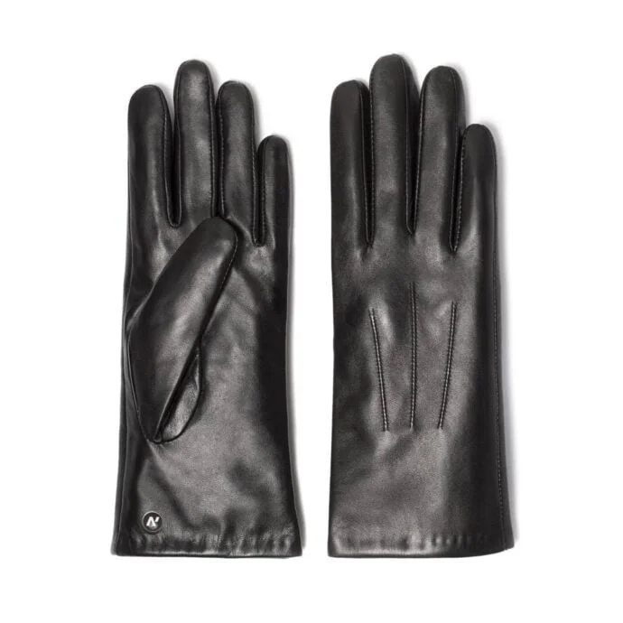 Czarne rękawiczki napoCLASSIC ze skóry