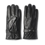 Rękawiczki ze skóry napoMODERN - czarne