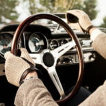 Męskie rękawiczki samochodowe retro