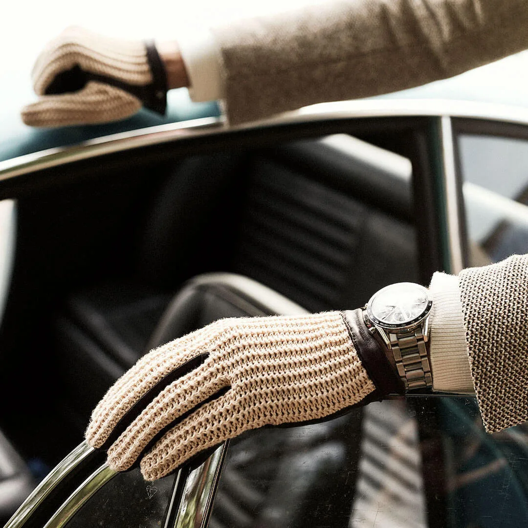 Retro driving gloves