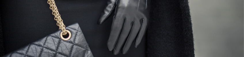 eleganckie rękawiczki ze skóry naturalnej