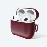 Skórzane opakowanie do słuchawek AirPods 3 w kolorze bordowym