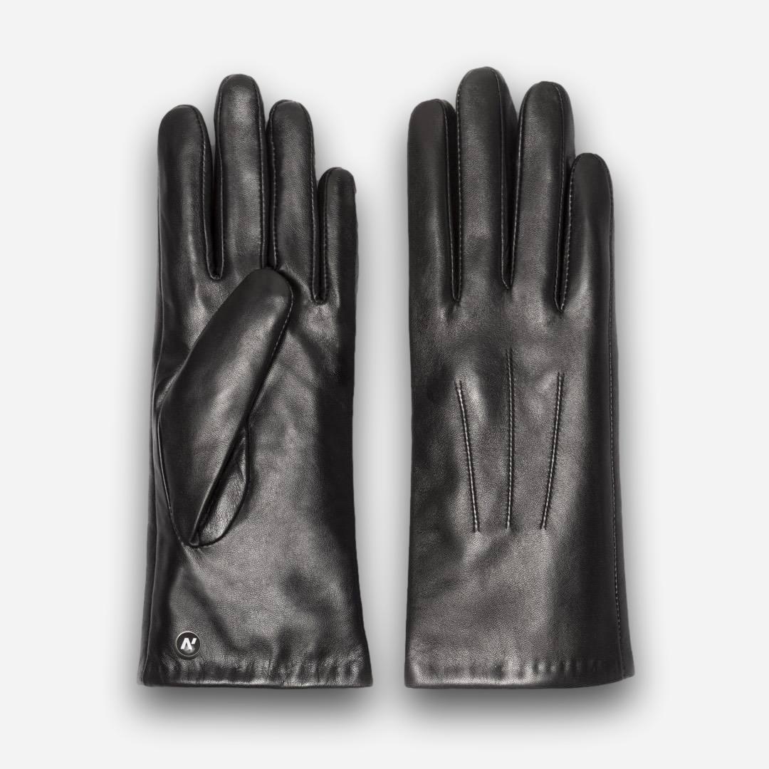 klasyczne rękawiczki czarne dla kobiet
