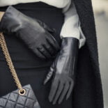 czarne rękawiczki damskie
