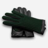 męskie rękawiczki CROCHET w kolorze zielonym