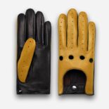 rękawiczki samochodowe w kolorze żółtym