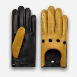 rękawiczki samochodowe w kolorze żółtym