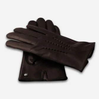 skórzane rękawiczki w kolorze brązowym dla mężczyzn