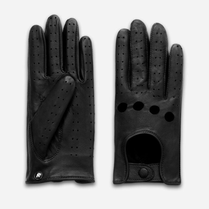 rękawiczki samochodowe damskie czarne