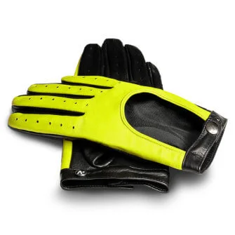 Żółte neonowe rękawiczki