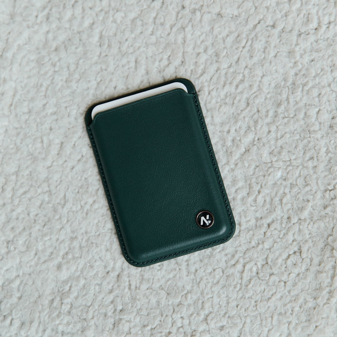 portfel na karty di telefonu zielony